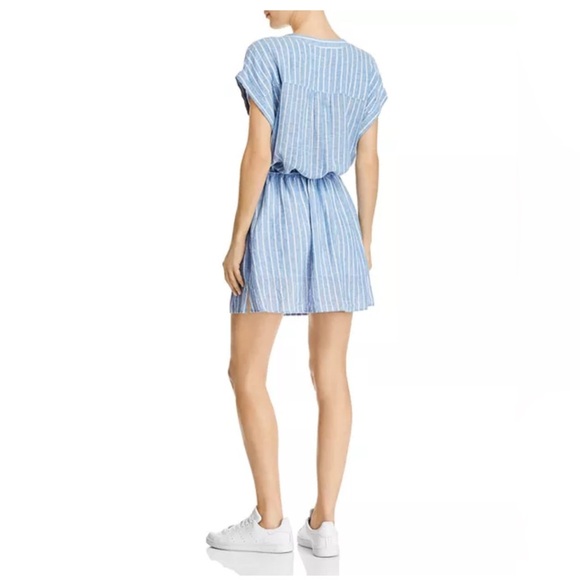 Rails Emma St Germain Stripe Sky blue white stripes Small - Picture 2 of 10